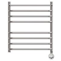 Полотенцесушитель электрический Point Нептун PN09156SPE П7 500x600 с полкой левый/правый, хром фото в интернет-магазине Русалия