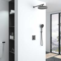 Душевой комплект Inspire VSFW-3I21MT2GM встраиваемый, термостат, двухрежимный, вороненая сталь Vincea фото в интернет-магазине Русалия