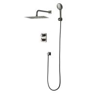 Смеситель Lemark Bronx для ванны и душа термостатический встраиваемый (LM3749GM) фото в интернет-магазине Русалия