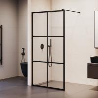 Душевая перегородка RGW WA-11B 1200, стекло с рисунком (шелкография), профиль черный фото в интернет-магазине Русалия