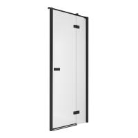 Дверь в нишу NEW TRENDY REFLEXA BLACK R 100x200 EXK-4903 (черный) фото в интернет-магазине Русалия