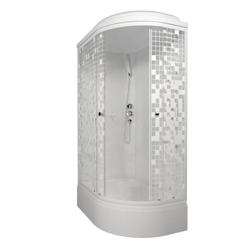 Душевая кабина Коралл 120*80 В лев. (6 мест+сифон D50) Щ0000061819 Тритон