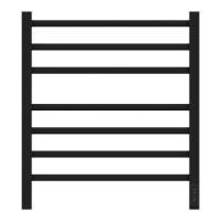 Полотенцесушитель электрический Point Вега PN71856B П7 500x600, диммер справа, черный фото в интернет-магазине Русалия