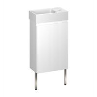 Тумба с раковиной WC Area 40 см матовый белый 221801003 Wellsee фото в интернет-магазине Русалия