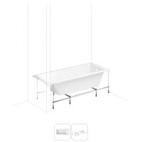 Акриловая ванна One 170х70х42 в наборе 2 в 1: акриловая ванна, металлический каркас S1-37010070 Lavinia Boho фото в интернет-магазине Русалия