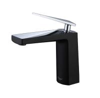 Смеситель для умывальника VENTURO черный + хром 371-B фото в интернет-магазине Русалия