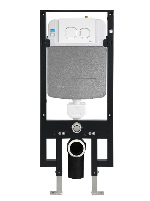 AMBERG 497 WT Инсталляция для унитаза. Белая кнопка WeltWasser