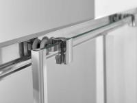 Душевая дверь Alpha VDS-3AL120CLB, 1200, черный, стекло прозрачное Vincea фото в интернет-магазине Русалия