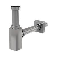 Сифон для умывальника DN32 DESIGN цельнометаллический, квадрат A401 AlcaPlast фото в интернет-магазине Русалия