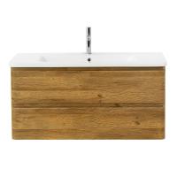 ALBANO-CER База под керамическую раковину  подвесная с двумя выкатными ящиками, Rovere Rustico, 1020x444x500, ALBANO-CER-1050-2C-SO-RR Belbagno фото в интернет-магазине Русалия