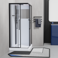 Квадратная душевая кабина 100х100х215 ESKM100CKR Esbano фото в интернет-магазине Русалия