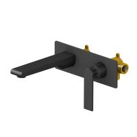 Смеситель для раковины встроенный Timo Anni (2771/03SM) черный фото в интернет-магазине Русалия