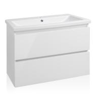 Комплект мебели Даймонд 70 Люкс подвесная, белый glass Style Line фото в интернет-магазине Русалия