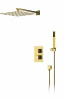 Душевая система для душа DK встраиваемая термостатическая матовое золото Bayern.Liszt (DA2515707A04) фото в интернет-магазине Русалия