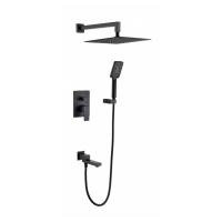 Душевая система встраиваемая Grocenberg GB5008BL, черный фото в интернет-магазине Русалия