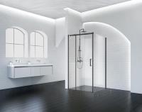 Душевой уголок BelBagno ACQUA-AH-1-120/90-C-NERO фото в интернет-магазине Русалия