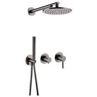 Душевая система встраиваемая (без излива) Grocenberg GB5090BG, графит фото в интернет-магазине Русалия