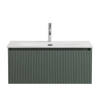 UNO База под раковину подвесная с фрезерованными ручками по всей длине фасада с одним выкатным ящиком, Еловый Матовый, 800x455x350, UNO-800-1C-SO-VO Belbagno фото в интернет-магазине Русалия