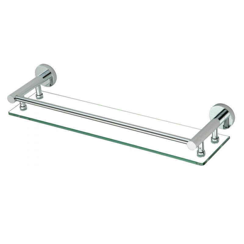 Полка стеклянная Savol S-508791, хром