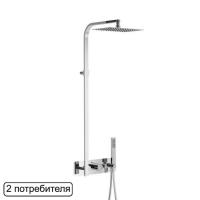 Термостатическая душевая система скрытого монтажа EXCELLENT Rain Krotos AREX.8081CR (хром) фото в интернет-магазине Русалия