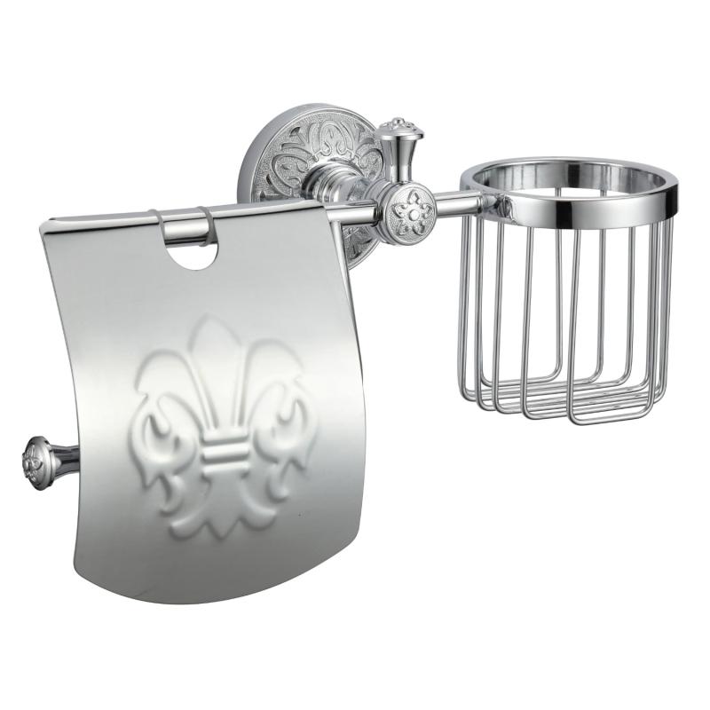 Держатель для туалетной бумаги и освежителя Savol S-L05851A, хром