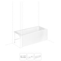 Акриловая ванна Element 170х80х39,5 в наборе 3 в 1: акриловая ванна, металлический каркас, лицевой экран S2-37090080 Lavinia Boho фото в интернет-магазине Русалия