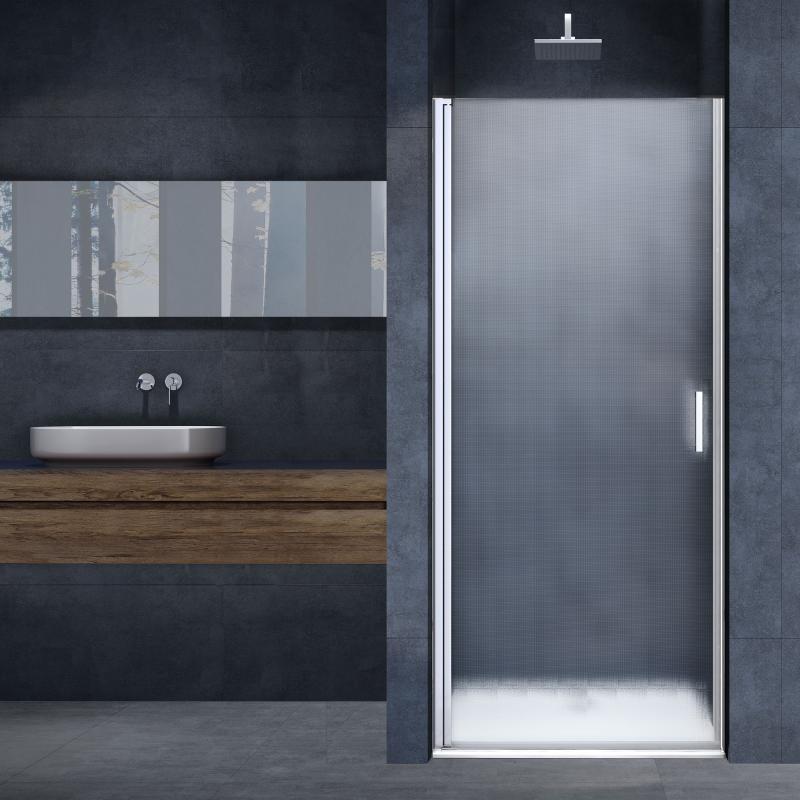 Душевая дверь Alpha VDP-3AL850MT , хром, стекло текстурное Vincea