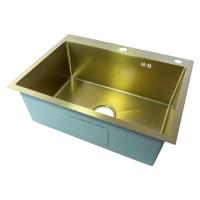 Мойка для кухни Fmark FSC6045C, матовое золото фото в интернет-магазине Русалия