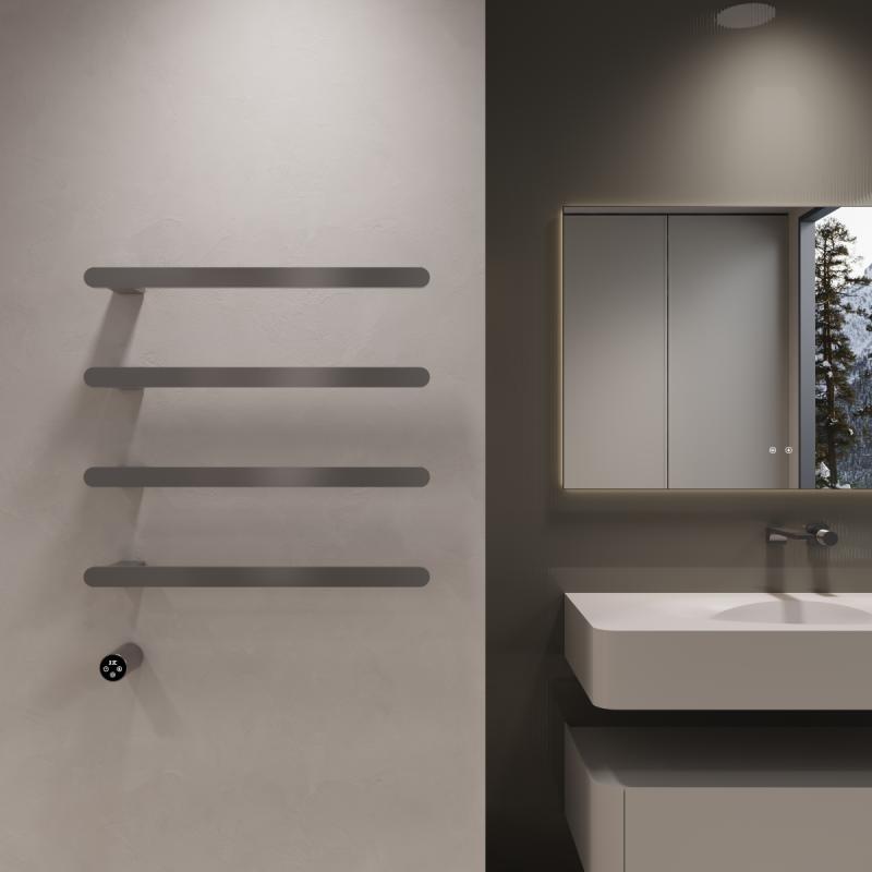 Полотенцесушитель электрический Vincea VTD-2H2GM, вороненая сталь, таймер