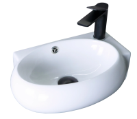 Раковина подвесная асимметричная Simple-N N9100L отв.справа 44*30 см GID фото в интернет-магазине Русалия