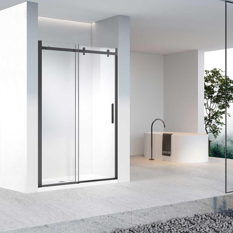 Душевая дверь Como-N VDS-4CN150CLB, 1500, черный, стекло прозрачное Vincea