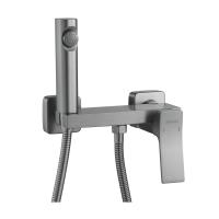 Гигиенический душ со смесителем Shevanik S4005T-1, оружейная сталь фото в интернет-магазине Русалия