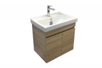 COMFORTY. Тумба-умывальник "Тромсе-60" дуб сонома с раковиной Fest 60 F01 фото в интернет-магазине Русалия