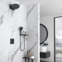 Душевой комплект Inspire VSFW-3I21MT1RMB встраиваемый, термостатический, двухрежимный, черный Vincea фото в интернет-магазине Русалия