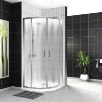 Душевой уголок BelBagno UNO-195-R-2-100-CH-CR 100х100 см, профиль хром, стекло - матовое фото в интернет-магазине Русалия
