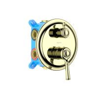 Смеситель для ванны 3 режима (внешняя и скрытая часть) AQUATEK, полир. золото AQ1547PG КЛАССИК фото в интернет-магазине Русалия