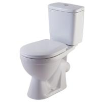 Унитаз - компакт с сиденьем Лира Люкс наклонный Вн УнКБ06 микролифт ROSA фото в интернет-магазине Русалия