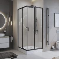 Душевой уголок BelBagno UNO-195-A-2-90-C-NERO фото в интернет-магазине Русалия
