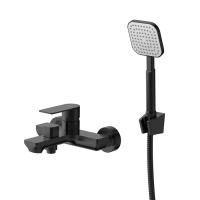 Смеситель для ванны Milardo Maze чёрный матовый (MAZBL00M02) фото в интернет-магазине Русалия