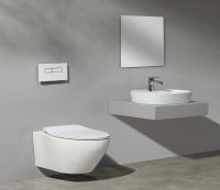 Унитаз подвесной CeramaLux CL2101 бело-глянцевый фото в интернет-магазине Русалия