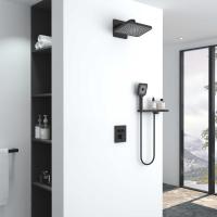 Душевой комплект Inspire VSFW-3I21MT4RMB встраиваемый, термостатический, двухрежимный, черный Vincea фото в интернет-магазине Русалия