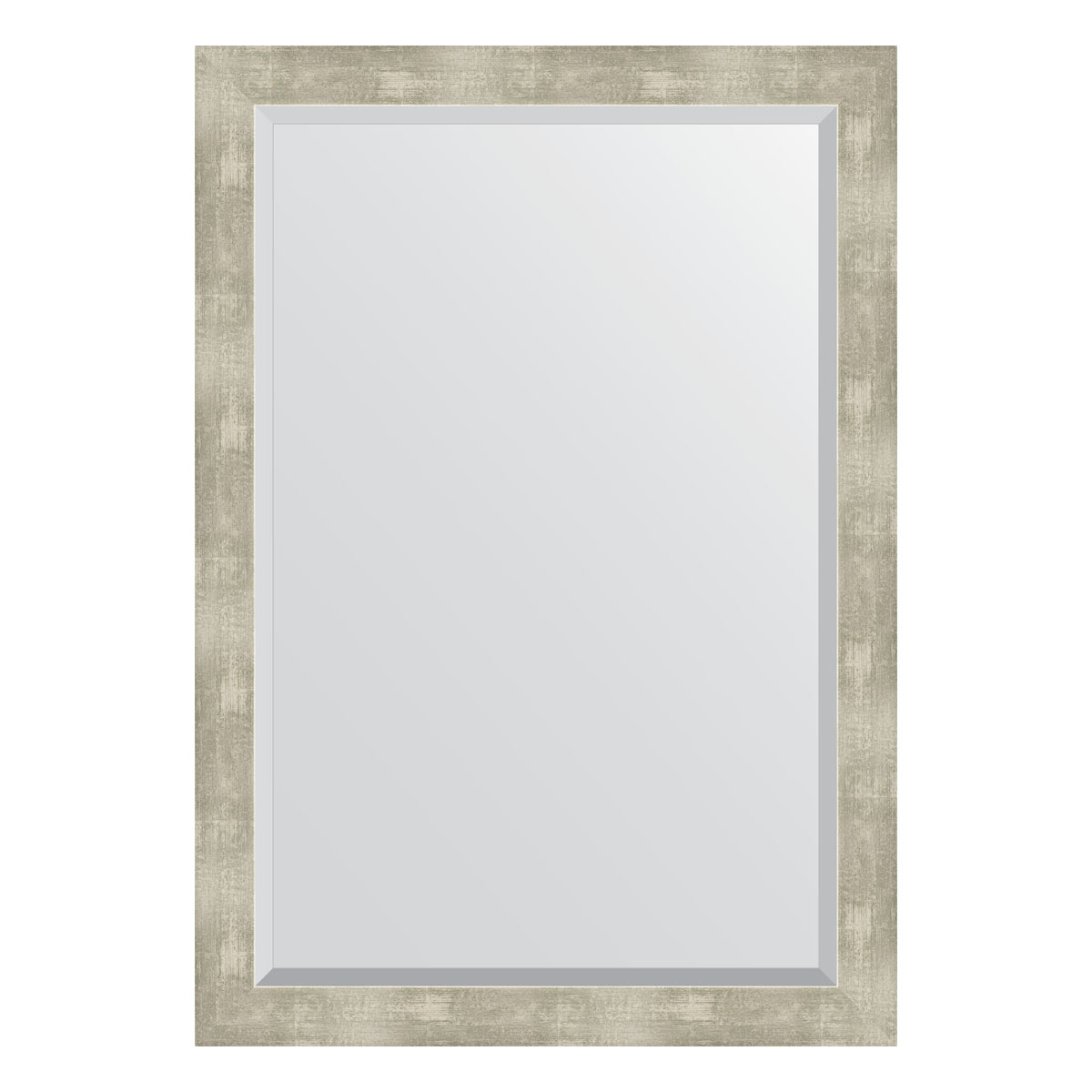 Зеркало настенное с фацетом EVOFORM в багетной раме алюминий, 71х101 см, BY 1199
