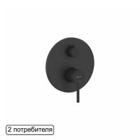 Смеситель для душа скрытого монтажа EXCELLENT Pi AREX.1245BL (черный мат) фото в интернет-магазине Русалия