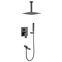 Душевая система встраиваемая Grocenberg GB5089BL-2, черный фото в интернет-магазине Русалия