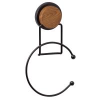 Полотенцедержатель FIXSEN MAGIC WOOD FX-46011, черный, коричневый фото в интернет-магазине Русалия