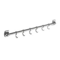 Планка с крючками для полотенец Haiba HB209-6, хром фото в интернет-магазине Русалия