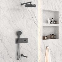 Душевой комплект VSFW-432TI2GM встраиваемый, вороненая сталь Vincea фото в интернет-магазине Русалия