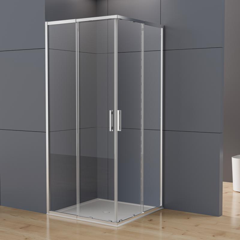 Душевой уголок Rapid-N VSS-3RN1010E10CL, (900-1000)x(900-1000), хром, стекло прозрачное Vincea