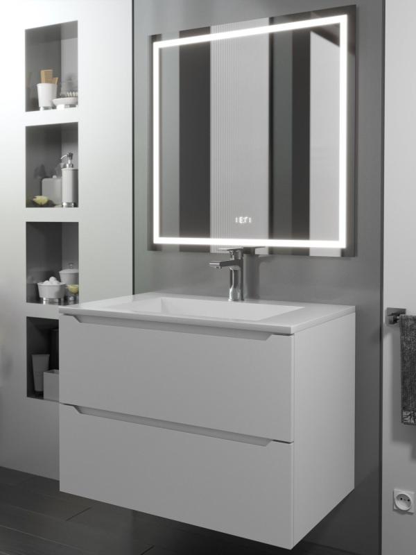 Тумба с раковиной Uperwood Tanos-Next 70 см, подвесная, белая матовая 2900000092