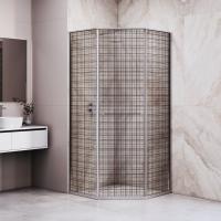 Душевой уголок RGW SV-82 "L" 900x900, профиль хром, стекло черная вуаль фото в интернет-магазине Русалия